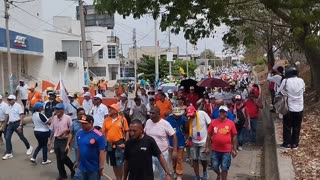 Cartagena marchó por el Día del Trabajo y la Reforma Laboral