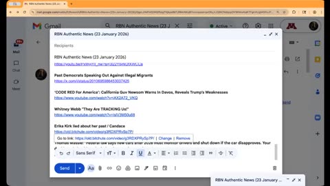 RBN Authentic News (23 January 2026)