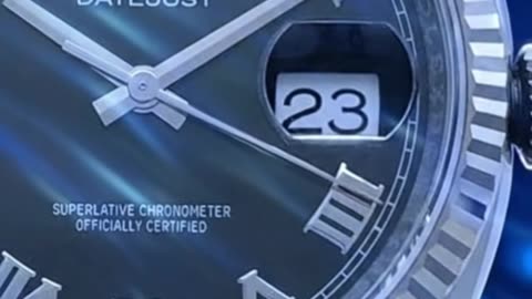 ROLEX DATEJUST BLACK WRIST WATCH