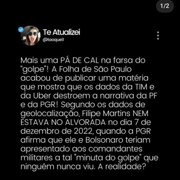 NÃO HOUVE GOLPE ❗😁