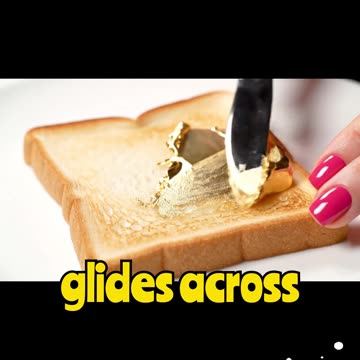 Spreading GOLD on Toast?! ✨🍞 Looks Too Perfect to Be Real #AIArt #UnrealCreation #GoldenVibes