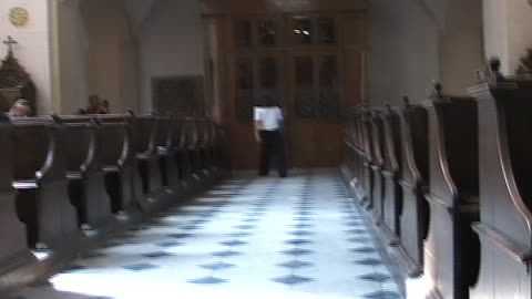 Milan Kohout, "Throwing Meat at Christian Hypocrisy", Kroměříž, Czech Republic 2007