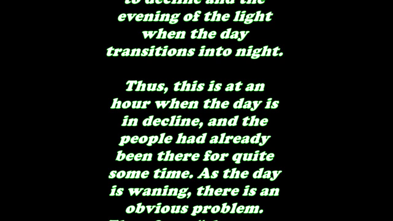 Matthew 14:15 - Daily Bible Verse Commentary