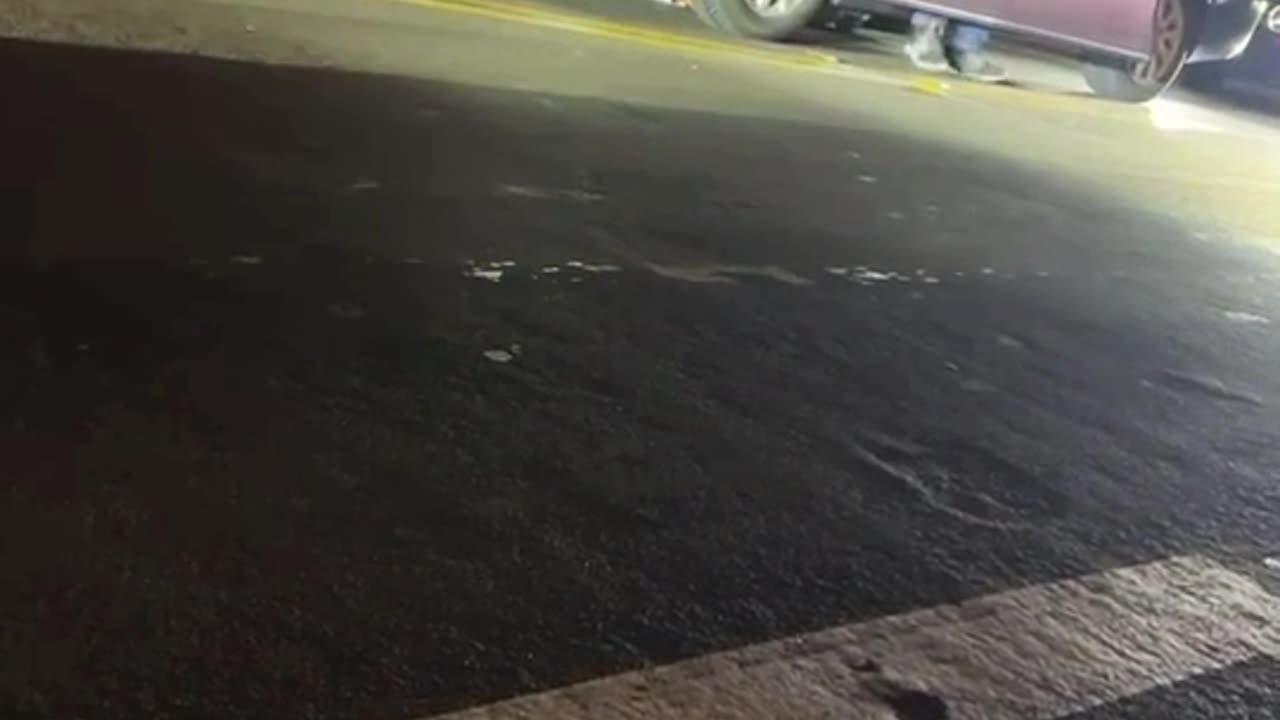 Pedestrian Gets Stuck Underneath Car