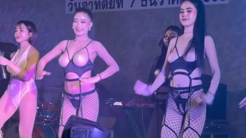 Asian go go dancers