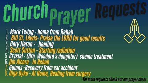 Live CBC Church Service