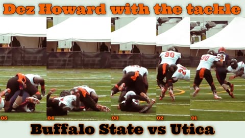 Prototype 347: Buffalo State's Dez Howard with the tackle vs Utica