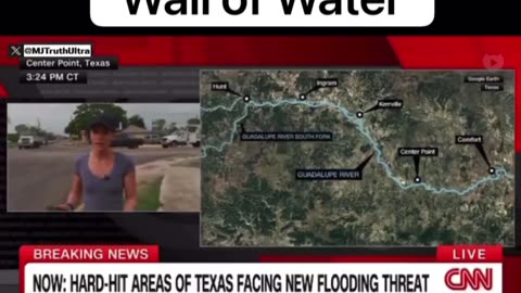 More reports coming in of a “Wall of Water” Building up North
