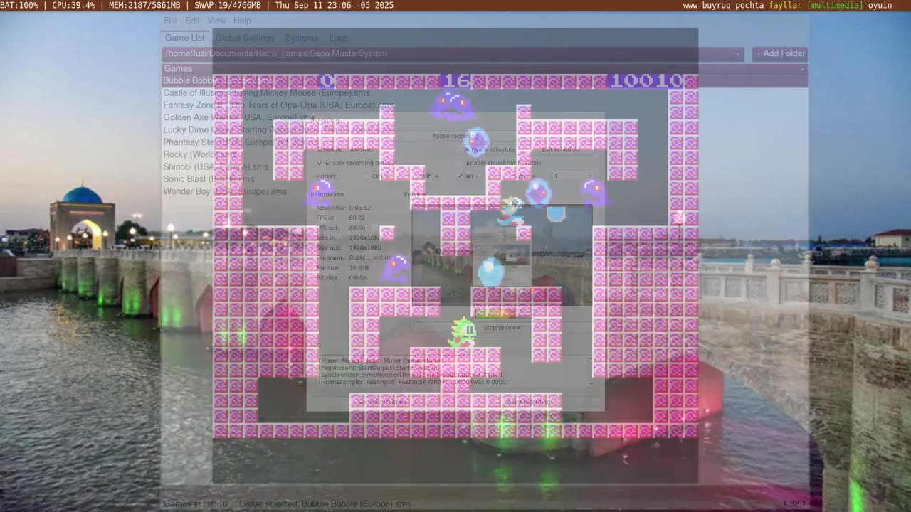 Bubble Bobble-SMS [Sega Master System] part01-2025-09-11_23.05.25
