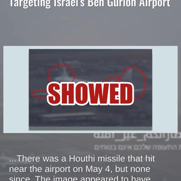 Fact Check: Photo Does NOT Authentically Show Houthis Missiles Targeting Israel's Ben Gurion Airport