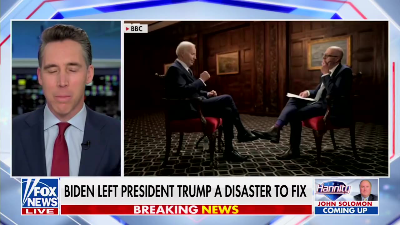 Josh Hawley Says 'It’s Hilarious' Democrats Pretend They Don’t Know Who Wrecked The Country