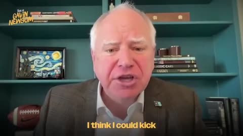 🔥 TIM WALZ THREATENS TRUMP SUPPORTERS — “I THINK I CAN KICK MOST OF THEIR ASS” 😂