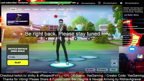 Came From Nothing on Fortnite Daily Show with Host DjS Oh YES! Gaming in Fishers