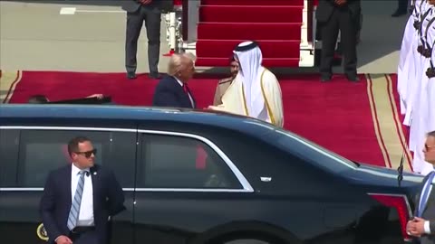 Trump gets 8 fighter-jet escort as part of his welcome to Qatar