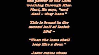 Matthew 11:5 - Daily Bible Verse Commentary