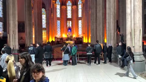 Decorations adorn Istanbul church ahead of Pope Leo's Turkey visit