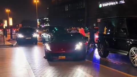 🌌🚗 Dubai Nights with Ferrari, Chiron & Lambo! | LuxurySportsCars