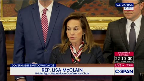 Chairwoman Lisa McClain Delivers Remarks on the Government Shutdown