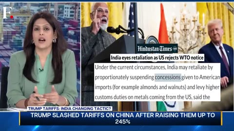 India pushes back against trump on trade talks.