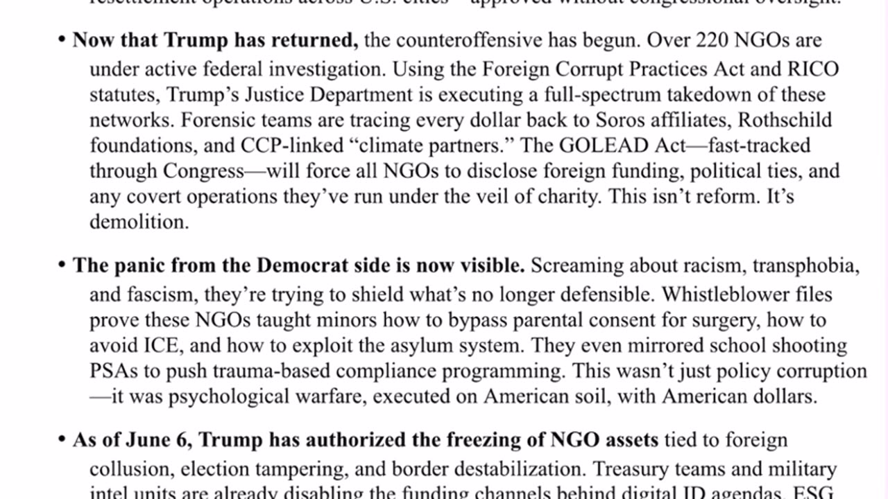 WTPN SITUATION UPDATE FEATURING RESTORED REPUBLIC 6-8-25