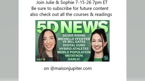 ✨ 5D NEWS July 15 • Silver Rising, Michelle Pfeiffer vs Bill Gates, Digital Euro & more!