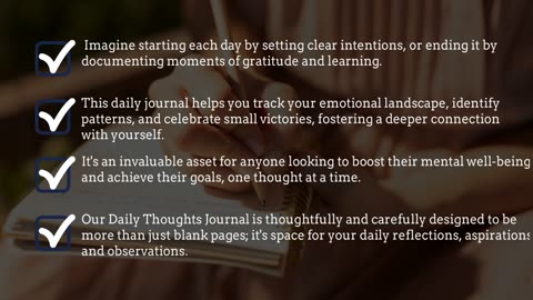 Reflect Refresh and Grow with the Daily Thoughts Journal by Inperennial