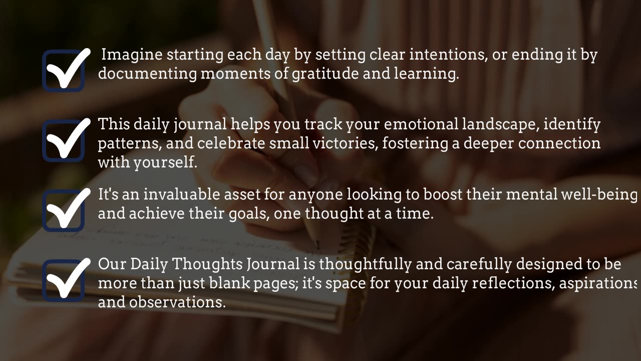 Reflect Refresh and Grow with the Daily Thoughts Journal by Inperennial