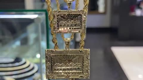 10K Solid Gold Last Supper Pendant Setups on Sale