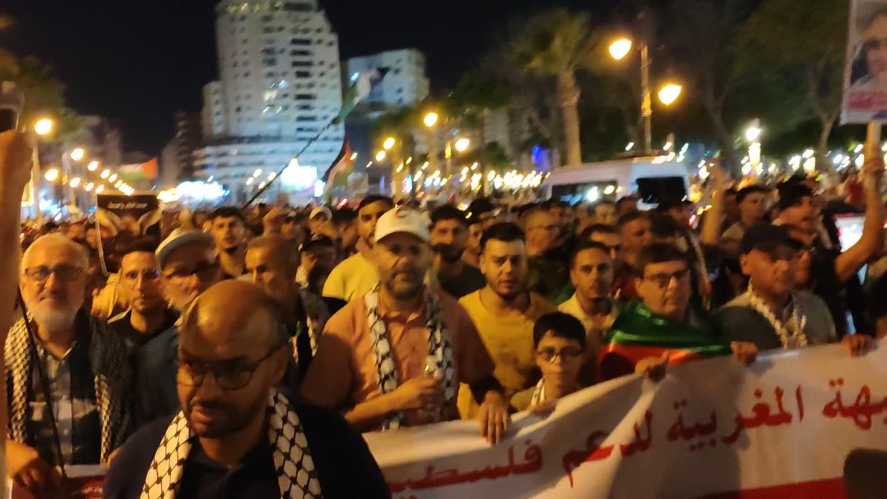 مسيرة شعبية بطنجة دعما لفلسطين ومن أجل وقف الإبادة الجماعية 16 08 2025 يسقط التطبيع
