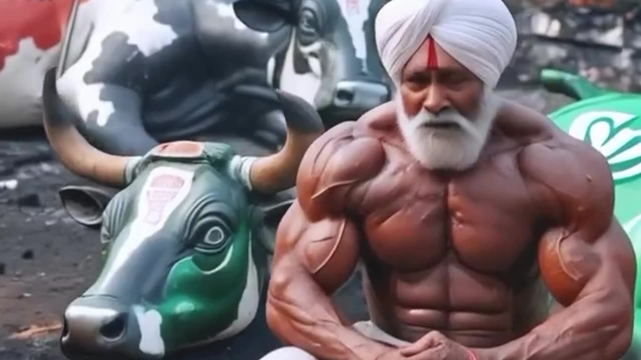 Grandpa body builder the bussinessman