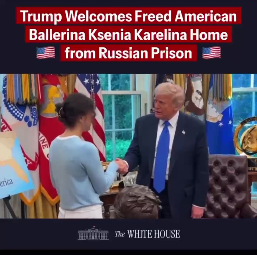 Trump Ballerina Ksenia Karelina Home from Russia