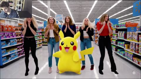 Outtake #1,217 Of Pikachu The Pokemon Dancing With Women At A Walmart Supercenter Fake Funny Video