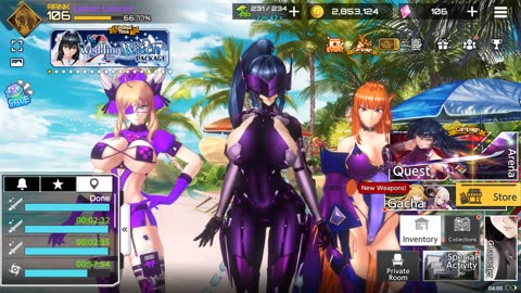 Phantasma Purples first PvP Matches / Onisaki Purple Nurse carries the fight / Action Taimanin