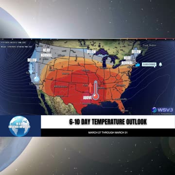 🌡️ Big Warm-Up Ending March! 6-10 Day Weather Outlook! March 21 #shorts #springweather #forecast