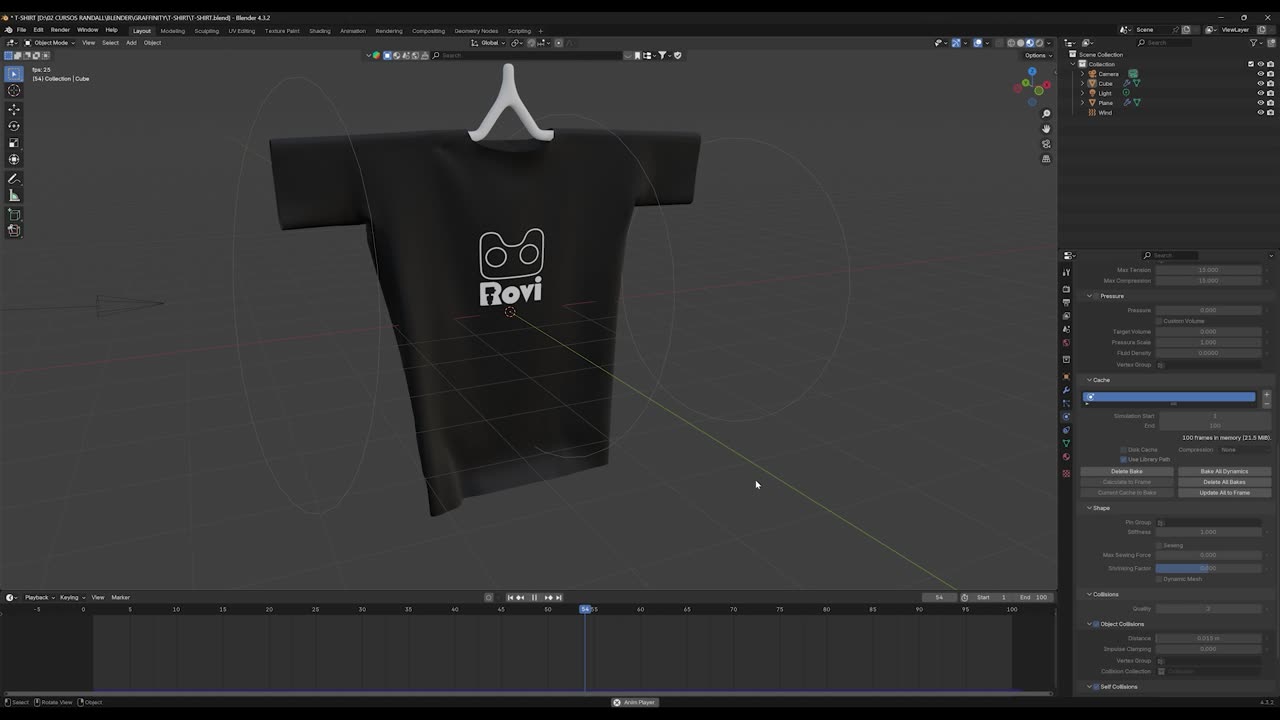 Blender 3D Creating a T-shirt #blender #blender3d #3d #animation #modeling
