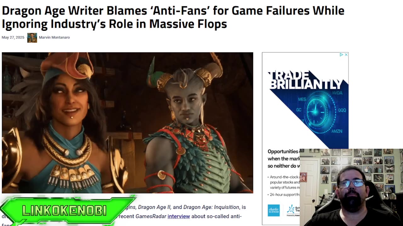 Dragon Age Writer Attacking Gamers For Failure Of Game And BIO Ware Company Collapsing