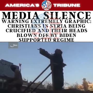 WARNING: EXTREMELY VIOLENT BANNED VIDEO: Syrian Christians crucified head blown off