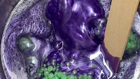 💚💜 Melting Emerald Enchantment + Hypnotic Purple Seduction | Sexy Smooth Wax by @waxing_with_mie