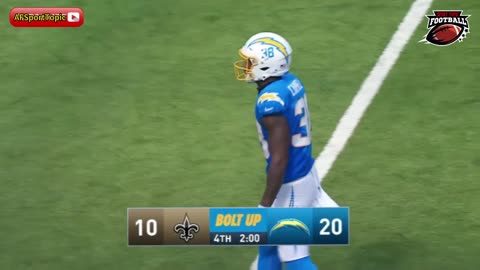 Los Angeles Chargers vs New Orleans Saints NFL long pass
