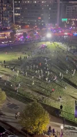 A massive group of “youths” are fighting with the National Guard in Washington, DC DC police are MIA