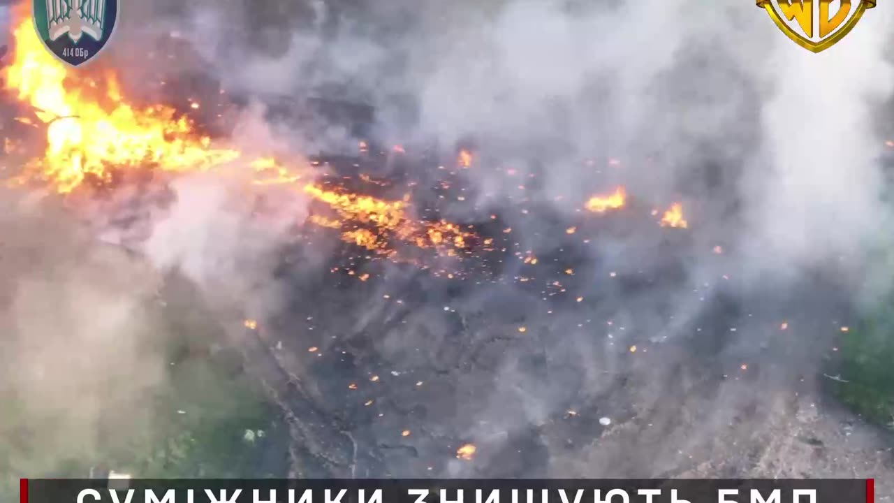 Russian Assault Group Goes Up in Flames