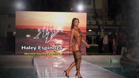 Miami Swim Week 2025: Fashion Model Haley Espinoza by Marvino Swim 2025.