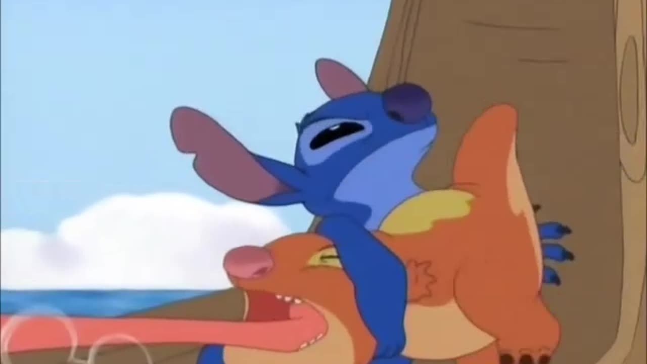 Lilo & Stitch - S02E12 - Retro spanking scene