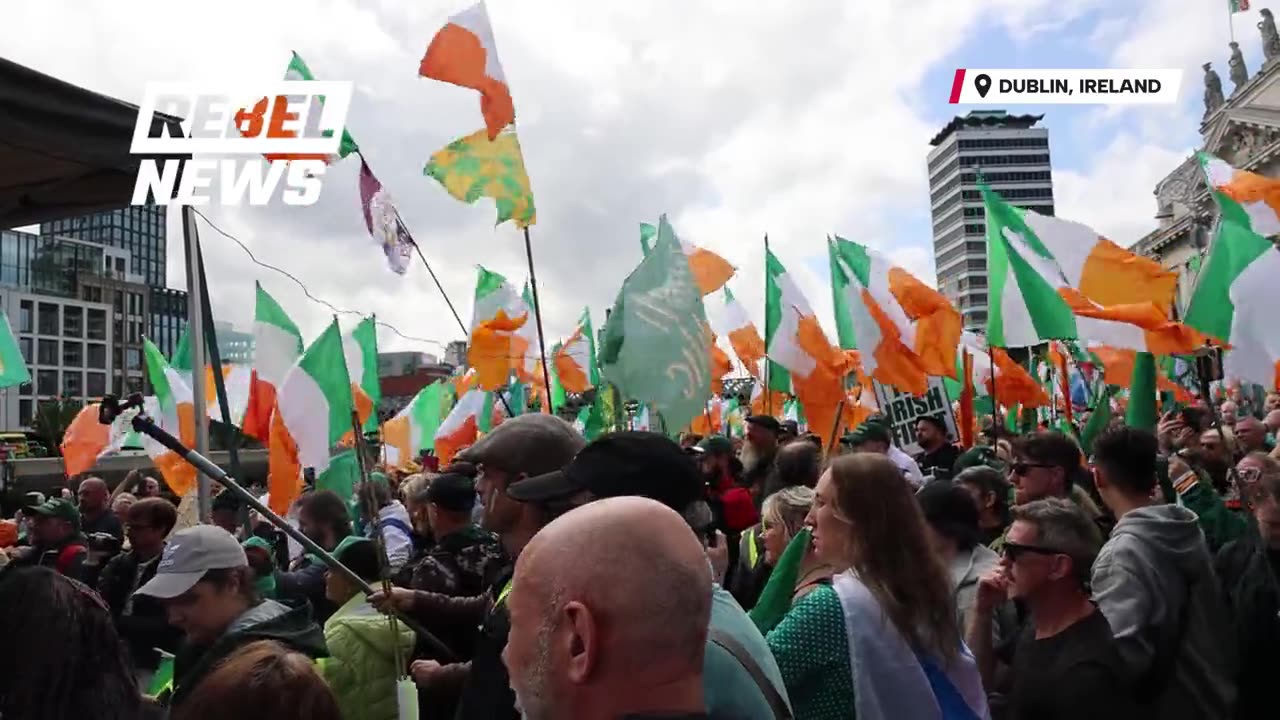 RAW: Dublin ERUPTS as Thousands March Against Mass Immigration