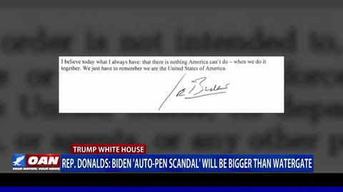 Donald’s: Auto-Pen Scandal Bigger Than Watergate