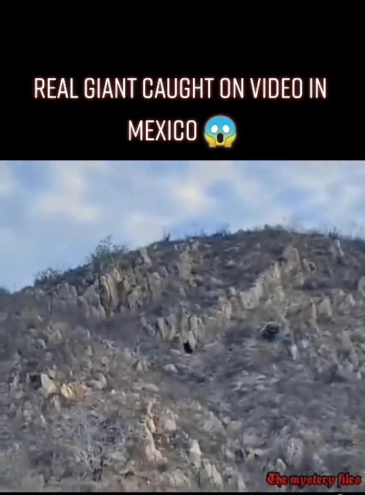 POV of real life giant caught in cave on video