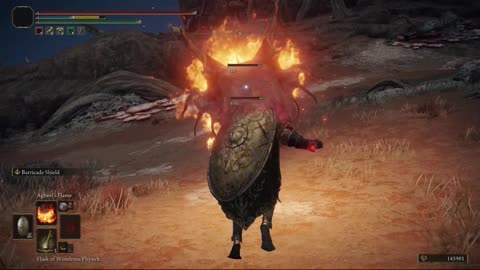 Elden Ring NG+1 | Night's Cavalry in Caelid boss fight solo #eldenring #eldenringbossguide #shorts