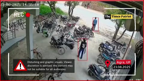 Agra CCTV Shocker | Civil Services Aspirant Flung in Air After Car Crash