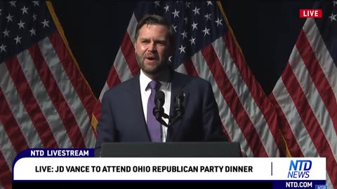 Vice President JD Vance attends the Ohio Republican Party dinner in Lima, Ohio