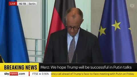 NOW - Merz and Zelensky set peace conditions for Putin, including recognition